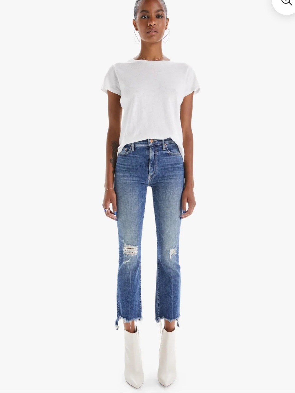 MOTHER The Insider Crop Step Chew Jeans